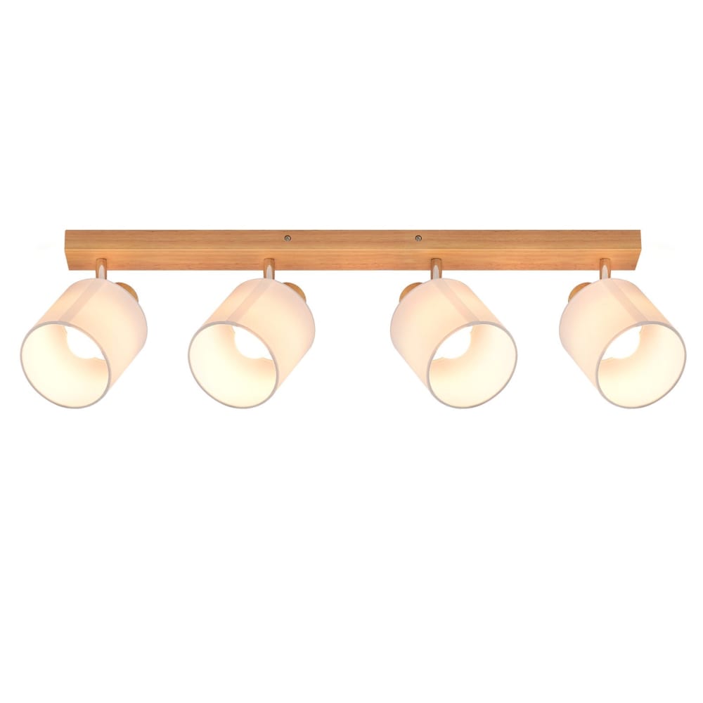 Spot de plafond en fer gris 68x16x13cm e14