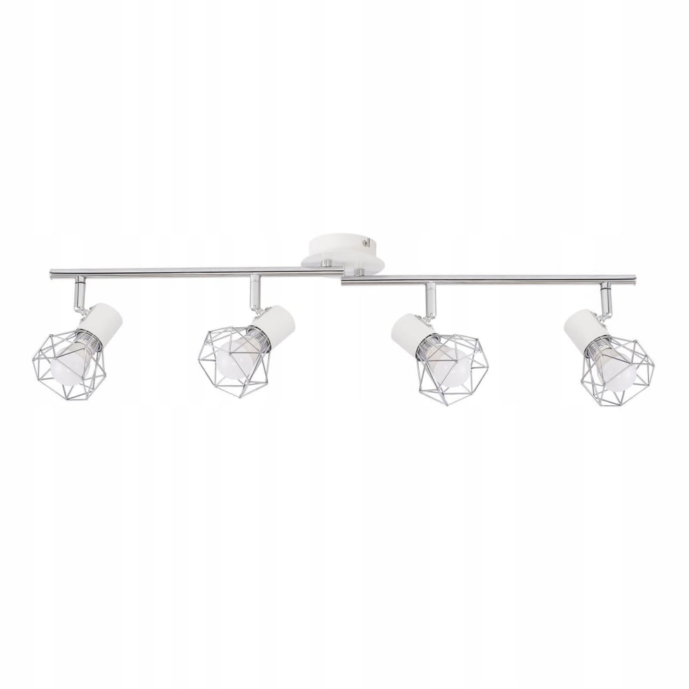 Spot de plafond en fer blanc 71x20x9.5cm e14