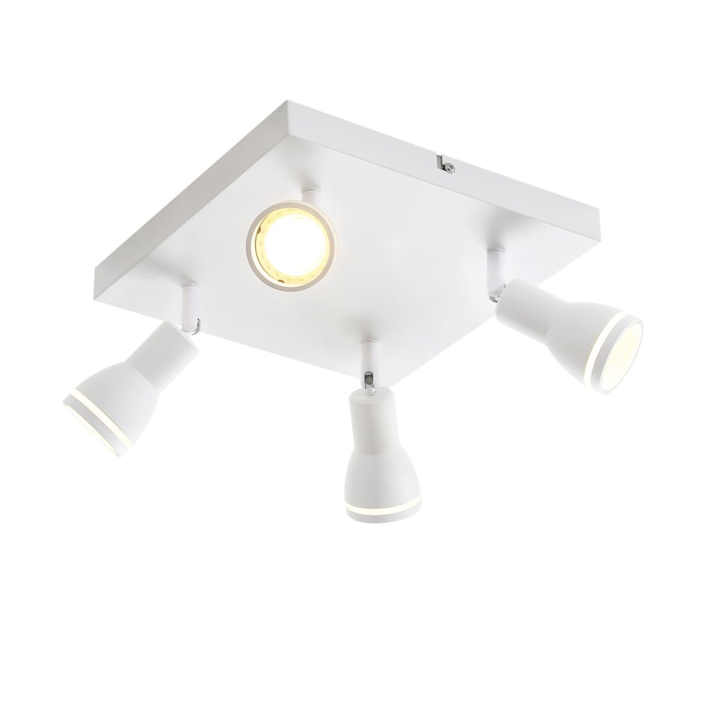 Spot de plafond en fer blanc 25x25x15.7cm gu10