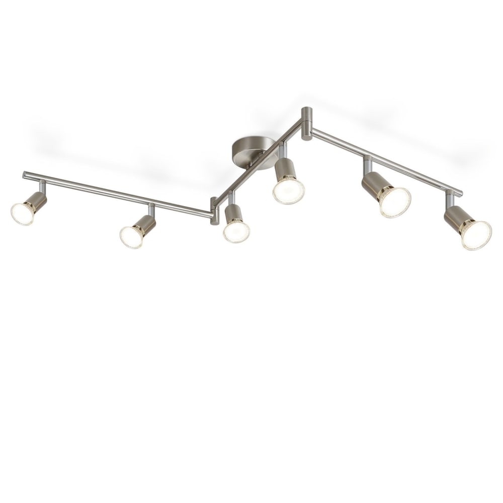 Spot de plafond en fer gris 108x8x15cm gu10