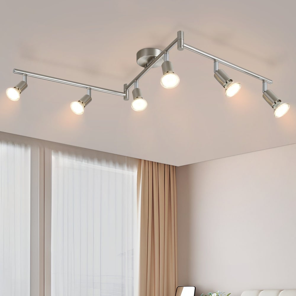 Spot de plafond en fer gris 108x8x15cm gu10 — vue 3