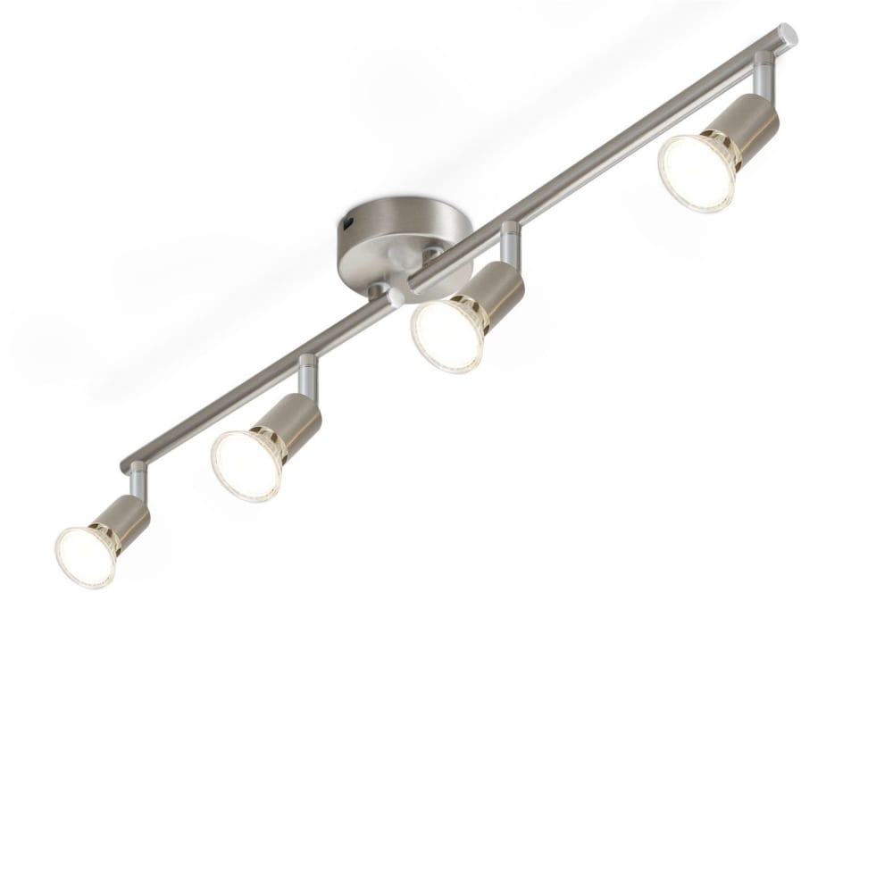 Spot de plafond en fer gris 59.5x8x13cm gu10