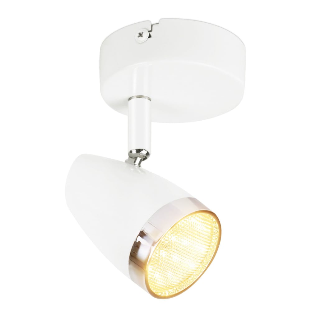 Spot de plafond en fer blanc 8x13.5x5.6cm