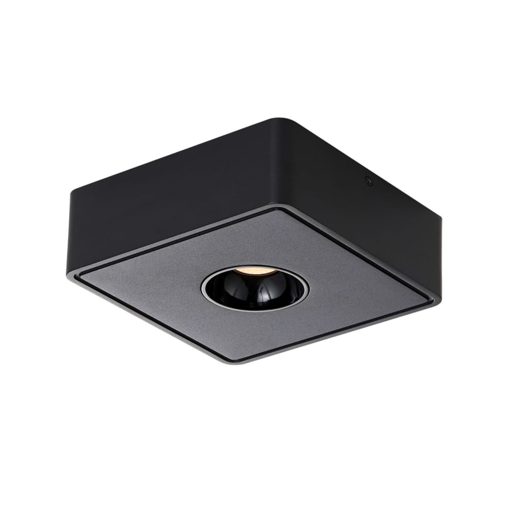 Spot de plafond en aluminium noir 132x132x55cm