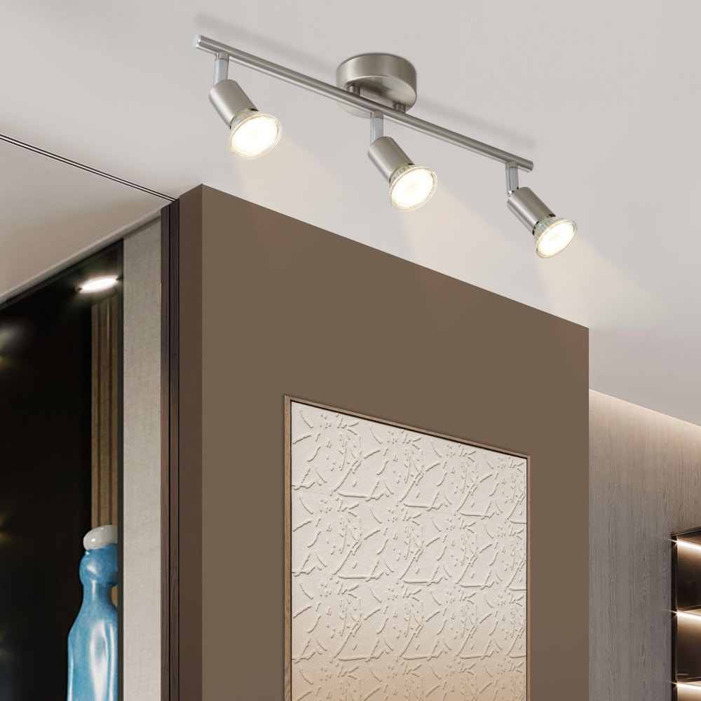 Spot de plafond en fer gris 40x8x13cm gu10 — vue 4