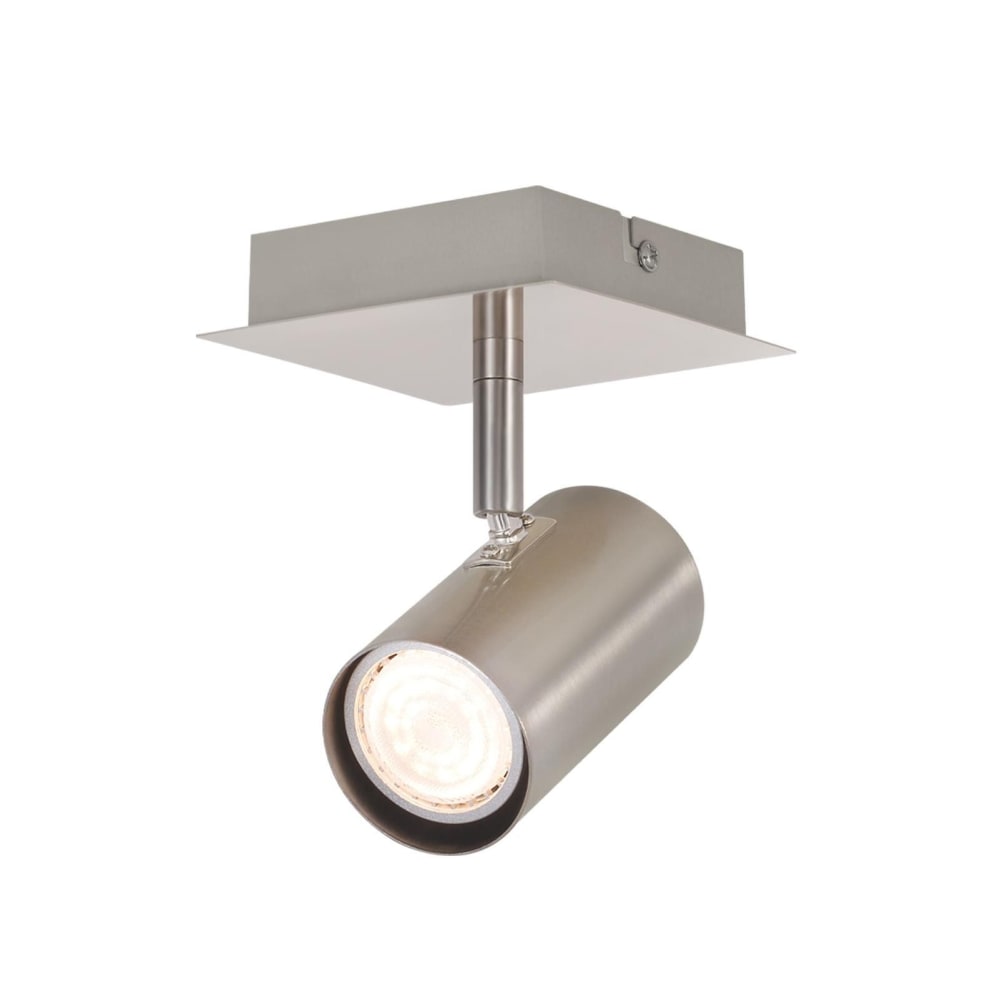 Spot de plafond en fer gris 9x16.5x5.5cm gu10