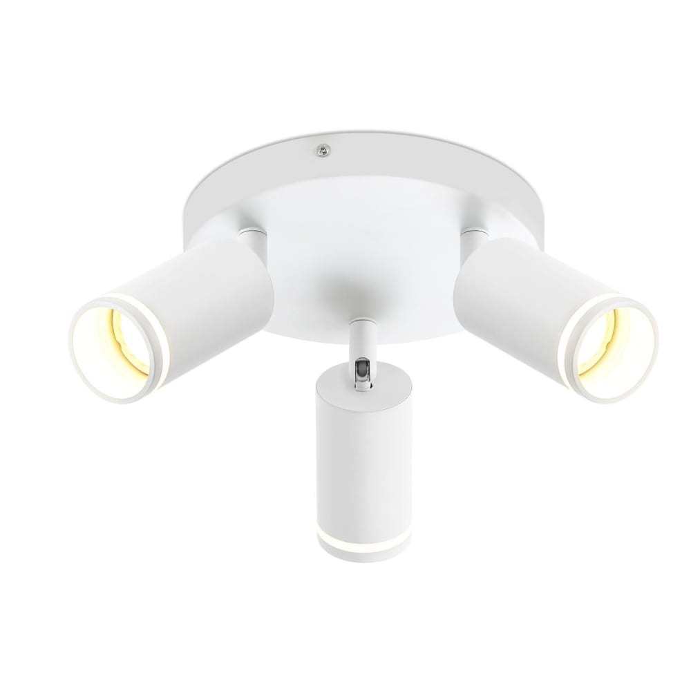 Spot de plafond en fer blanc 17x20x20cm gu10