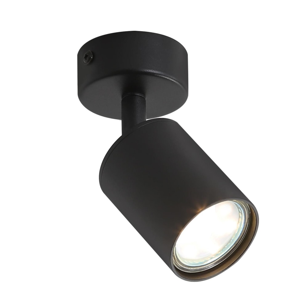 Spot de plafond en fer noir 13.7x6x5.5cm gu10