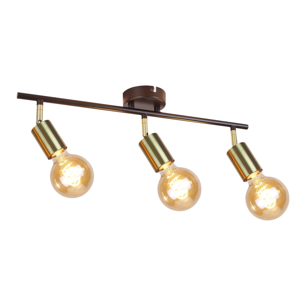 Spot de plafond en fer doré 52.5x13x9.5cm e27