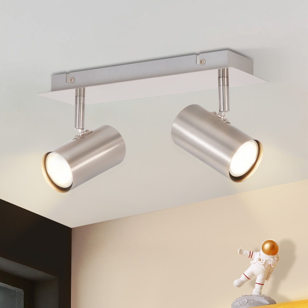 Spot de plafond en fer gris 27x16.5x5.5cm gu10 — vue 3
