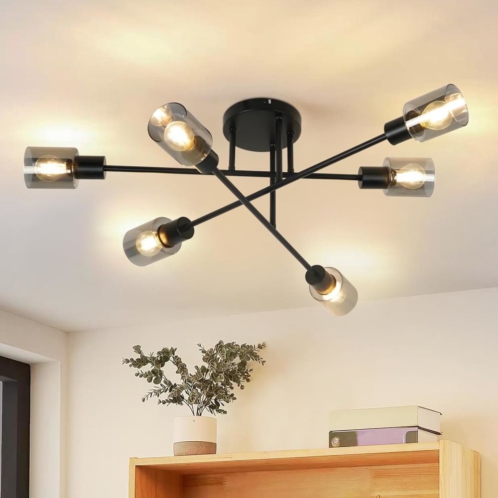 Spot de plafond en fer noir 74.2x24.5x15cm e14 — vue 3