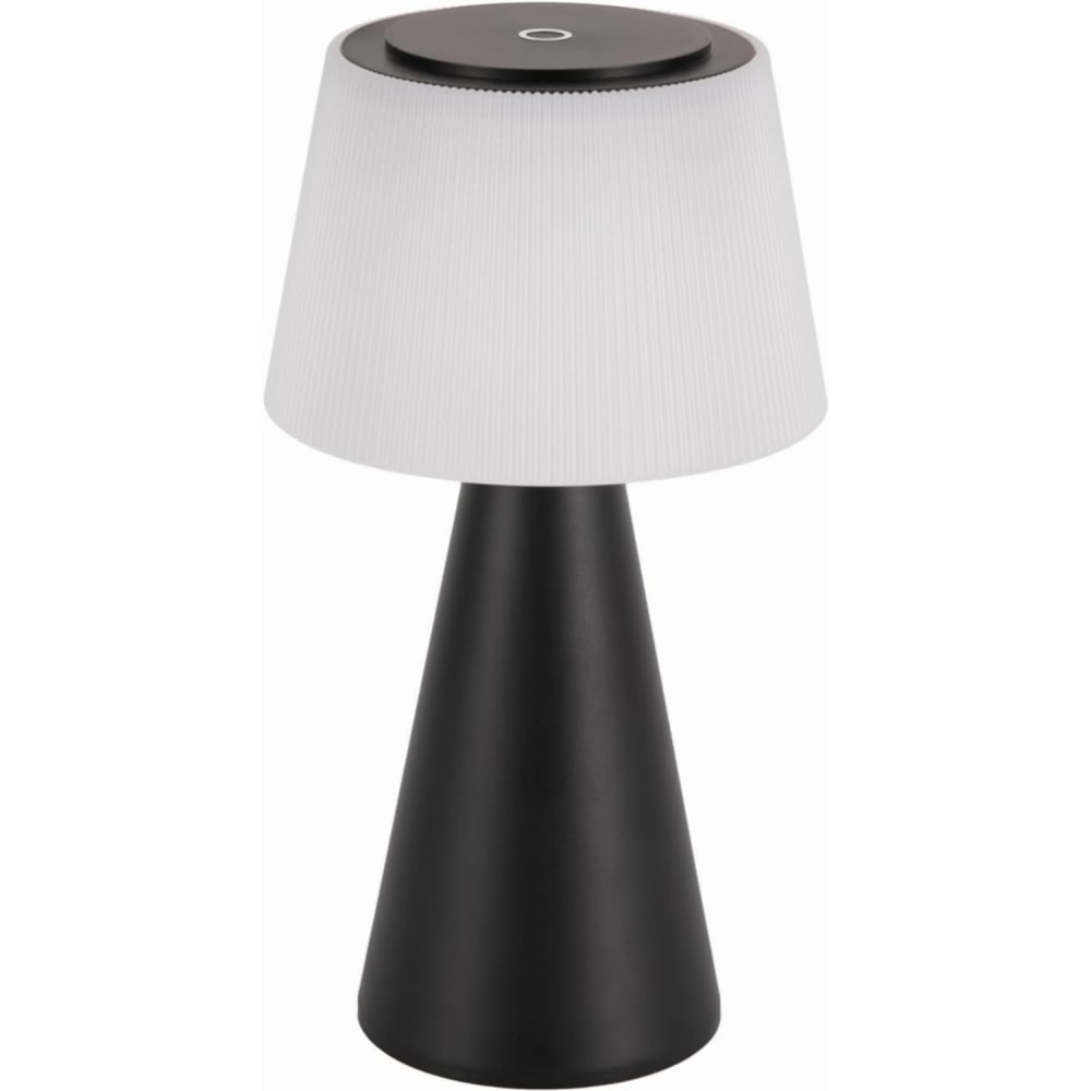 Lampe de table en abs noir 13x13x24cm led