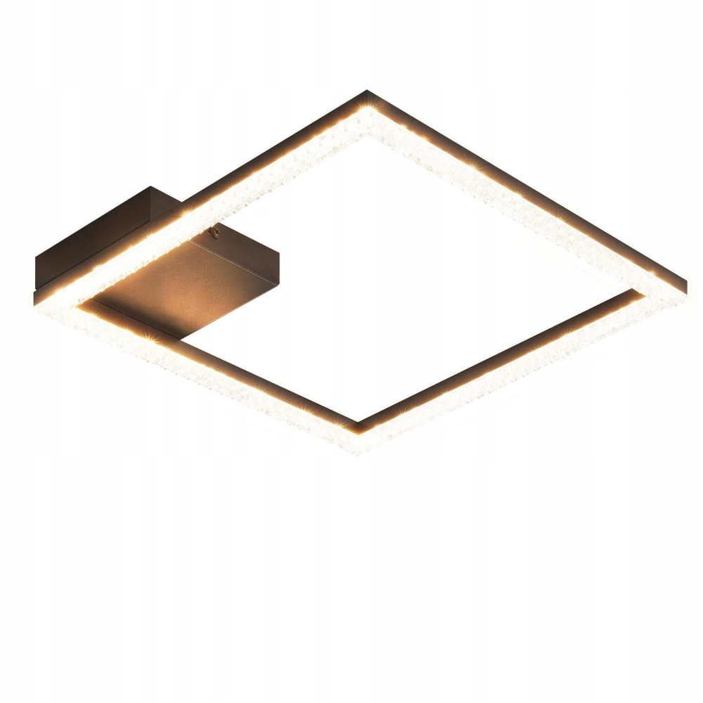 Plafonnier en plastique blanc 30x30x5cm led 3000k 12w