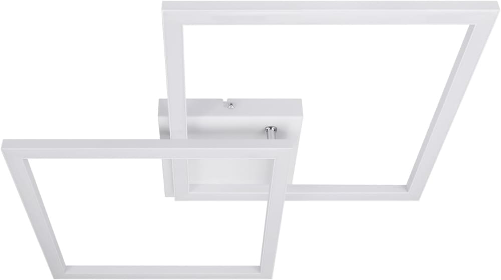 Plafonnier en fer aluminium blanc 46.1x46.1x5.8cm led 3000k 24w — vue 4