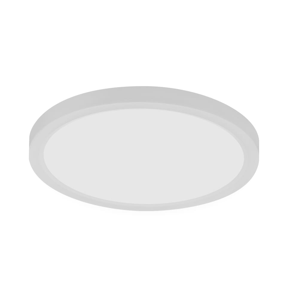 Plafonnier en pvc blanc 23x23x2.4cm led 6000k 18w