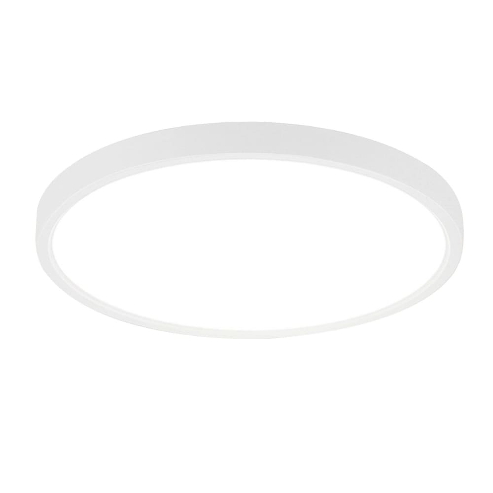 Plafonnier en pvc blanc 18x18x2.4cm led 6000k 15w