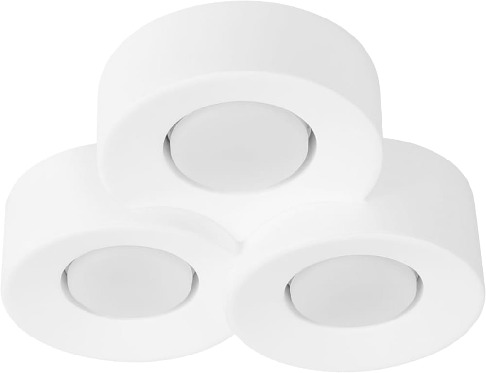 Plafonnier en plastique blanc 28x5.5x26.1cm gx53 — vue 4