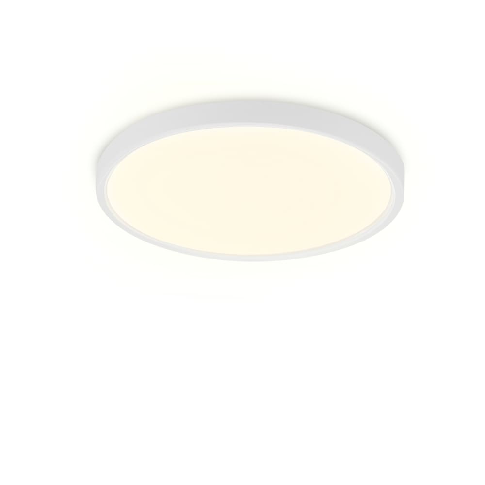 Plafonnier en pvc blanc 18x18x2.4cm led 3000k 15w