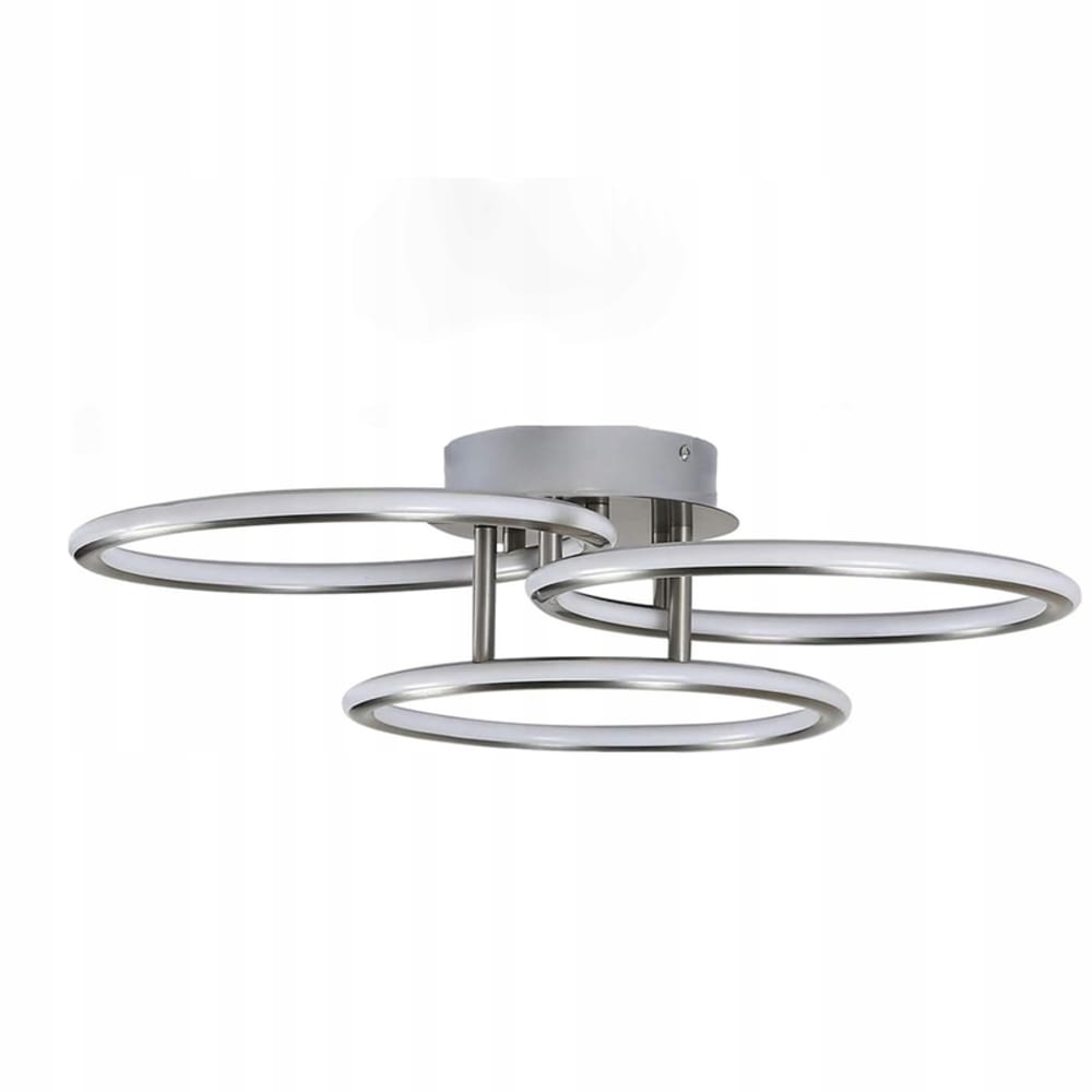 ZMH Deckenleuchte Eisen Aluminium 44.5x35x12cm Silber LED 3000K 41W style modern Silber Metall