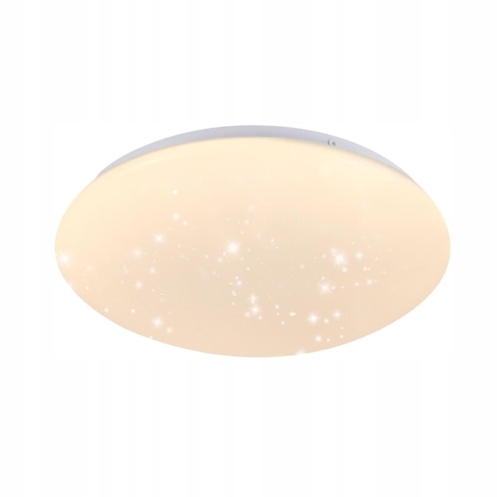 Plafonnier en plastique blanc 25x25x6cm led 3000k 12w
