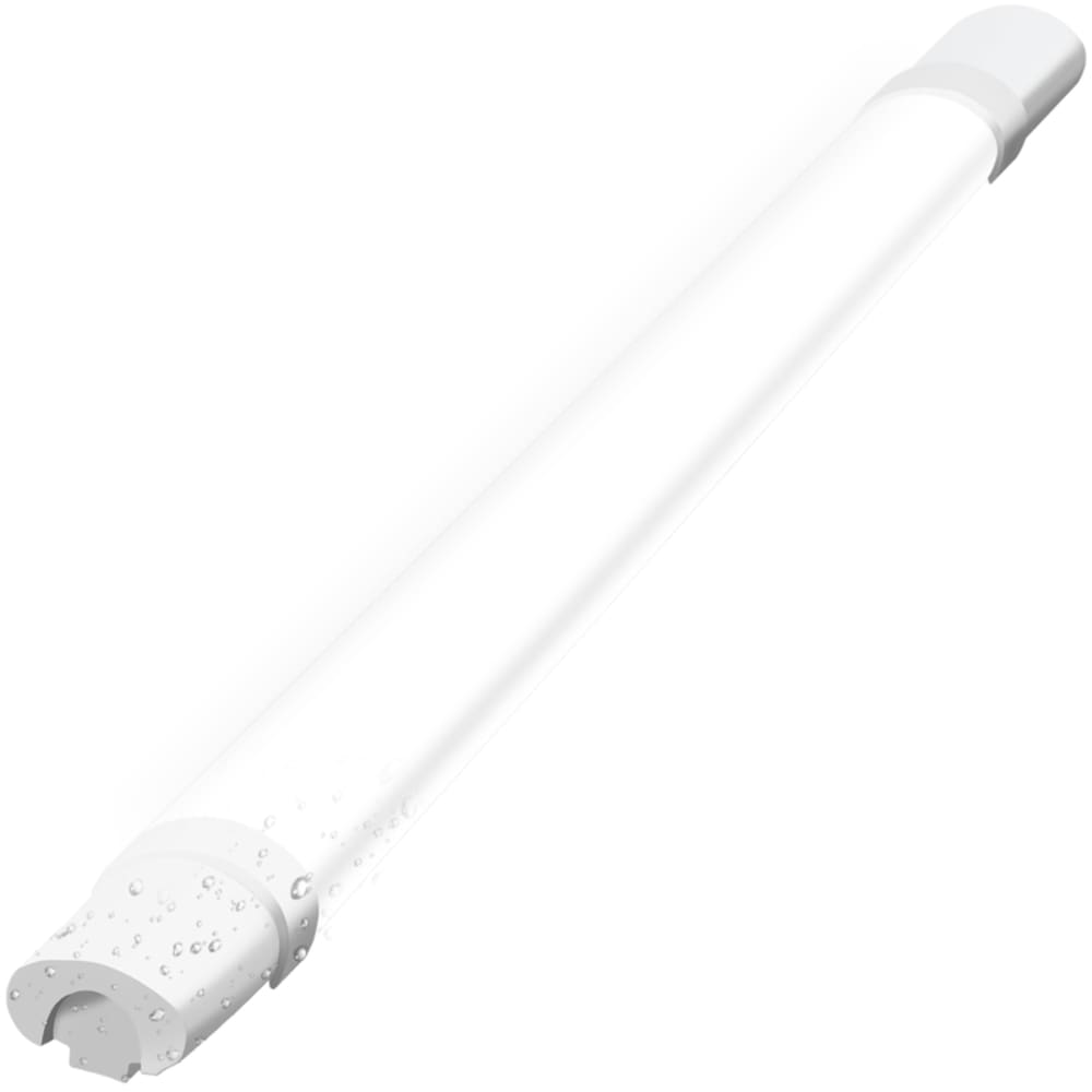 Plafonnier en plastique blanc 90x5.8x3.5cm led 5000k 24w