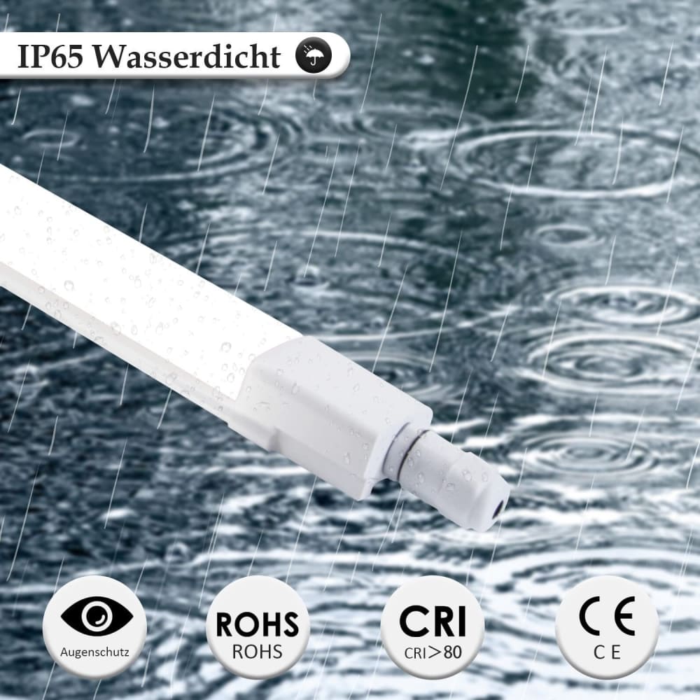 Plafonnier en pvc blanc 120x5.1x3.1cm led 4000k 36w — vue 4