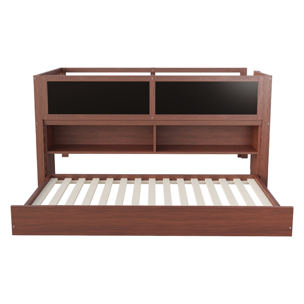 Lit enfant en pin brun 90x200 cm