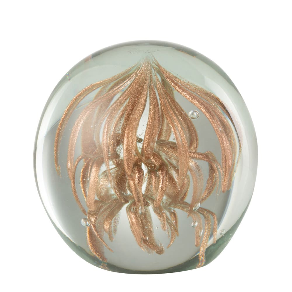 Petit presse-papier bronze en verre Petit presse-papier bronze en verre