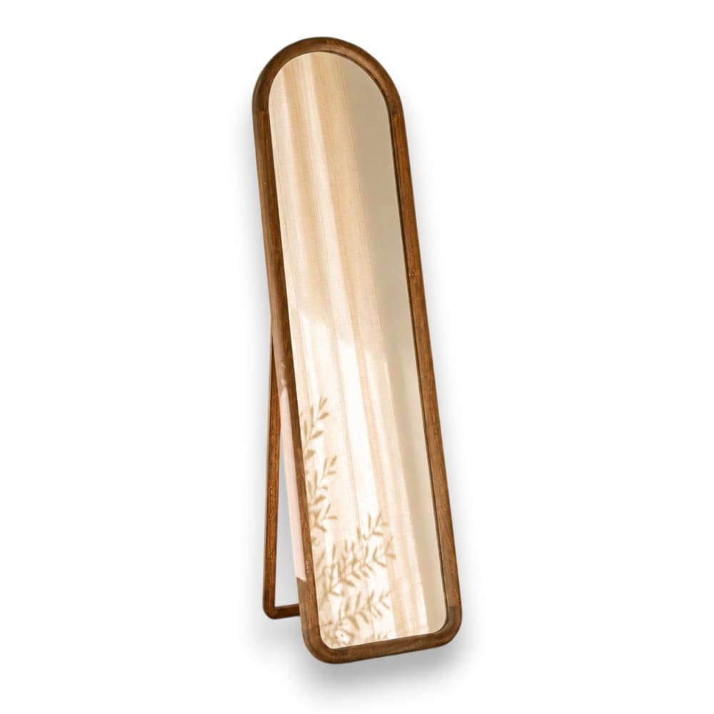 Indore Home Spiegel Holz 150 x 40 cm, Braun Braun Holz