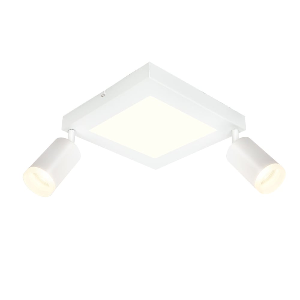 Spot de plafond en fer blanc 25x8x16.9cm gu10