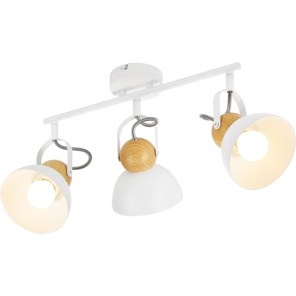 Spot de plafond en fer blanc 46x21x15cm e27