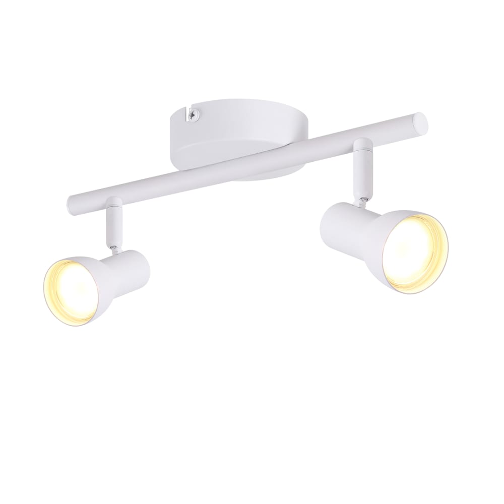 Spot de plafond en fer blanc 25.5x8x15.5cm gu10