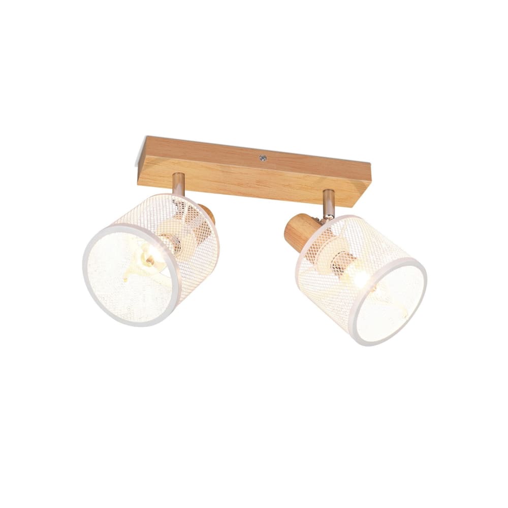 Spot de plafond en fer blanc 41.5x16x19cm e14