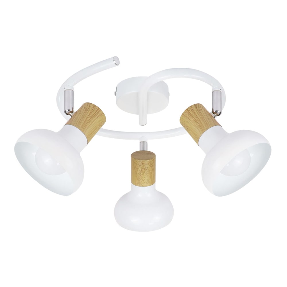 Spot de plafond en fer blanc 25x25x15.5cm e14