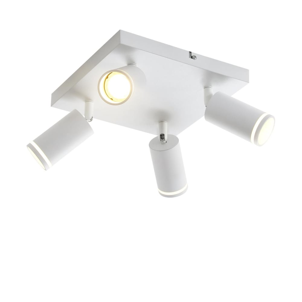 Spot de plafond en fer blanc 25x25x17cm gu10