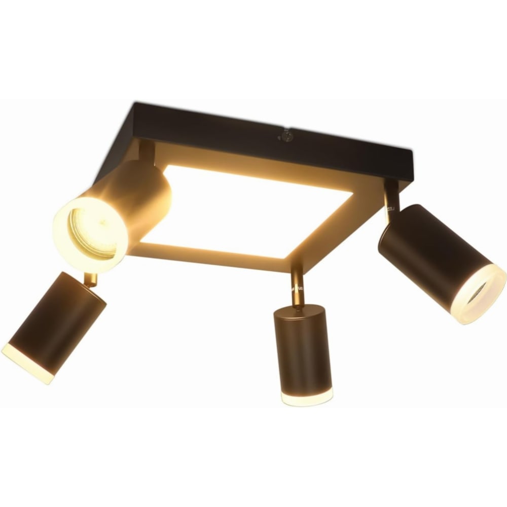 Spot de plafond en fer noir 25x8x16.9cm gu10