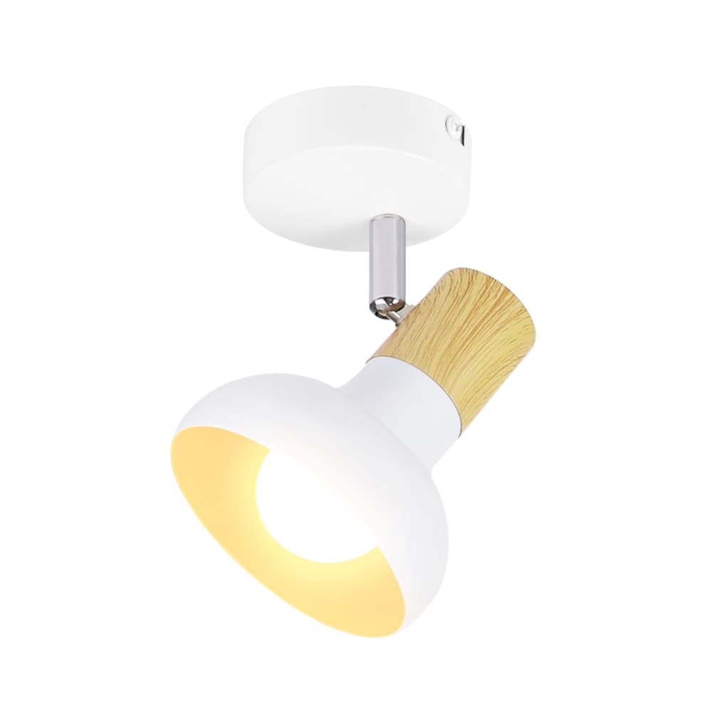 Spot de plafond en fer blanc 11x10x140cm e14