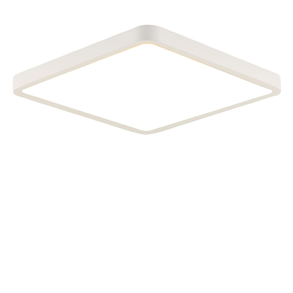 Plafonnier en plastique blanc 23x23x2.4cm led 3000k 18w