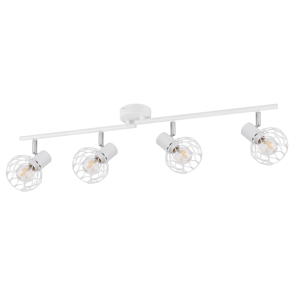 Spot de plafond en fer blanc 70x10x18cm e14