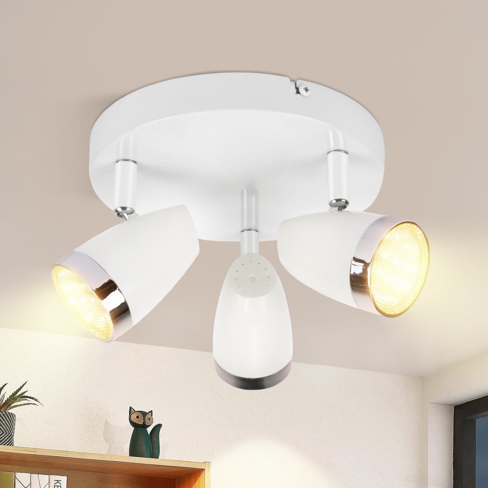 Spot de plafond en fer blanc 19x5.6x13.5cm — vue 3