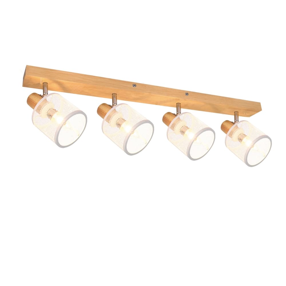 Spot de plafond en fer blanc 77.5x16x19cm e14