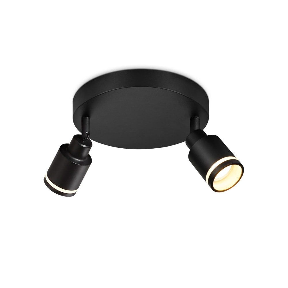 Spot de plafond en fer noir 20x20x15.7cm gu10
