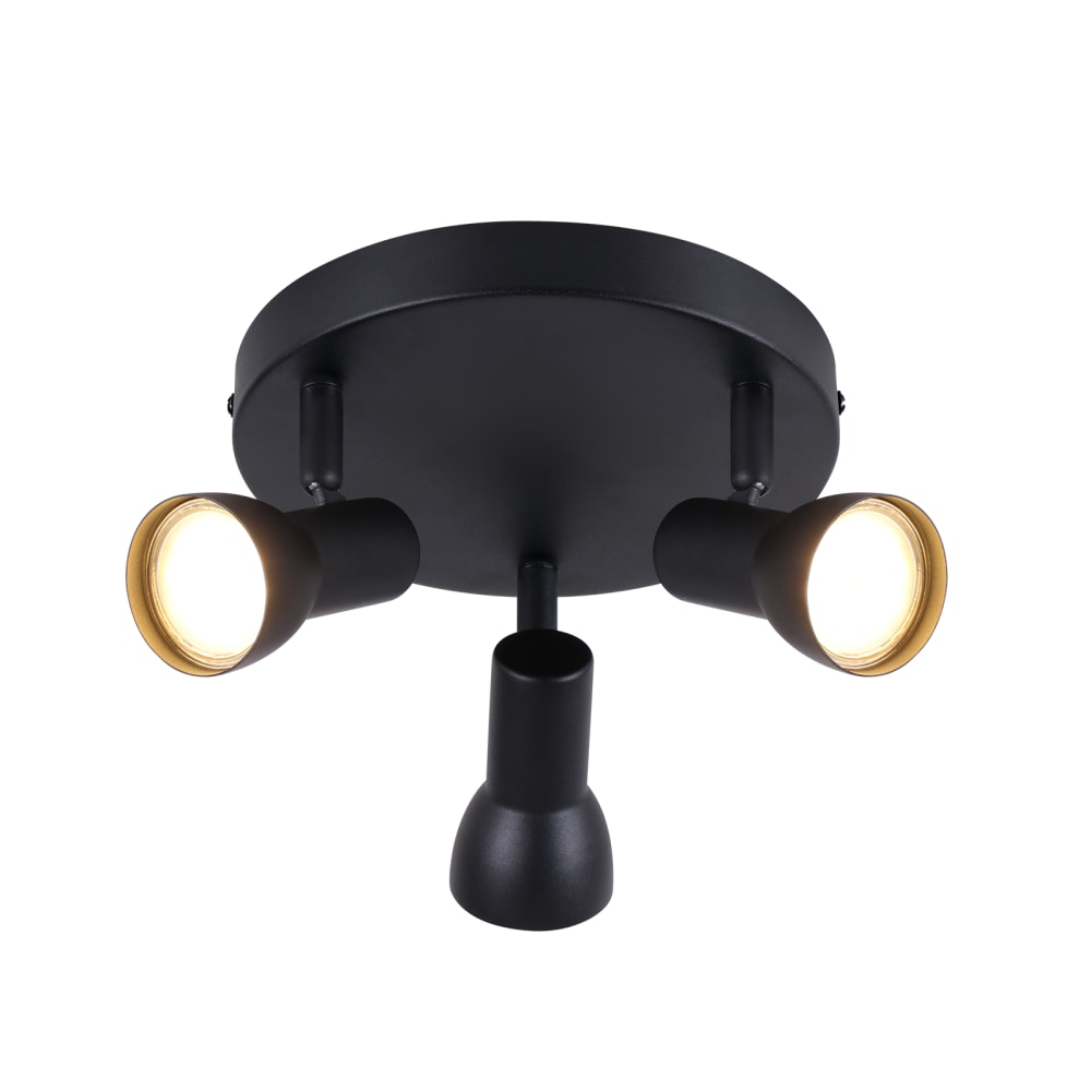 Spot de plafond en fer noir 19x19x13.5cm gu10