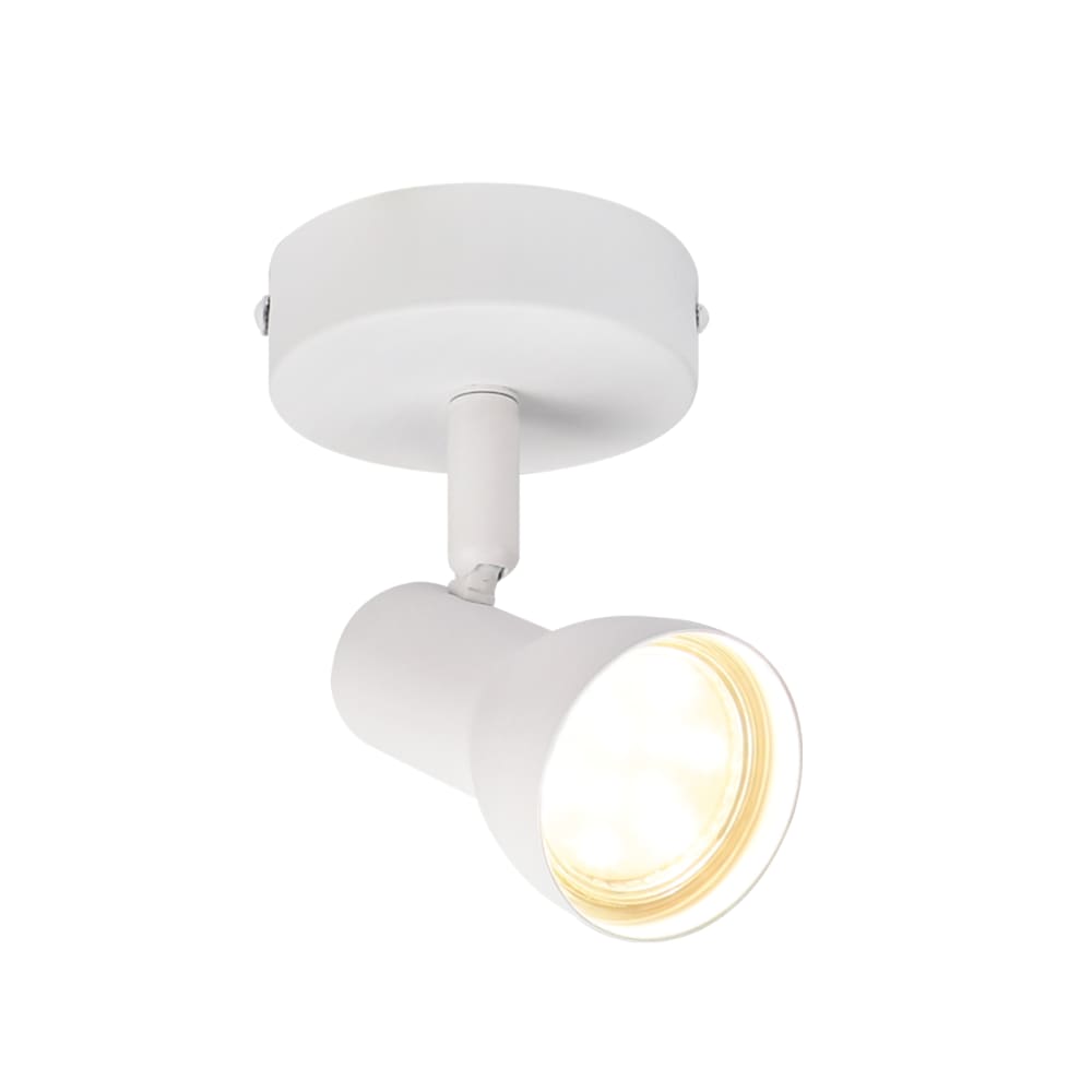 Spot de plafond en fer blanc 13.5x8x9cm gu10