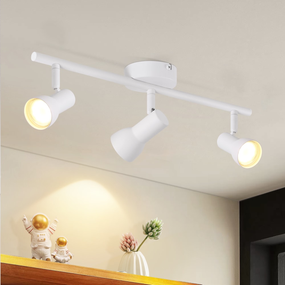 Spot de plafond en fer blanc 42.5x8x15.5cm gu10 — vue 3