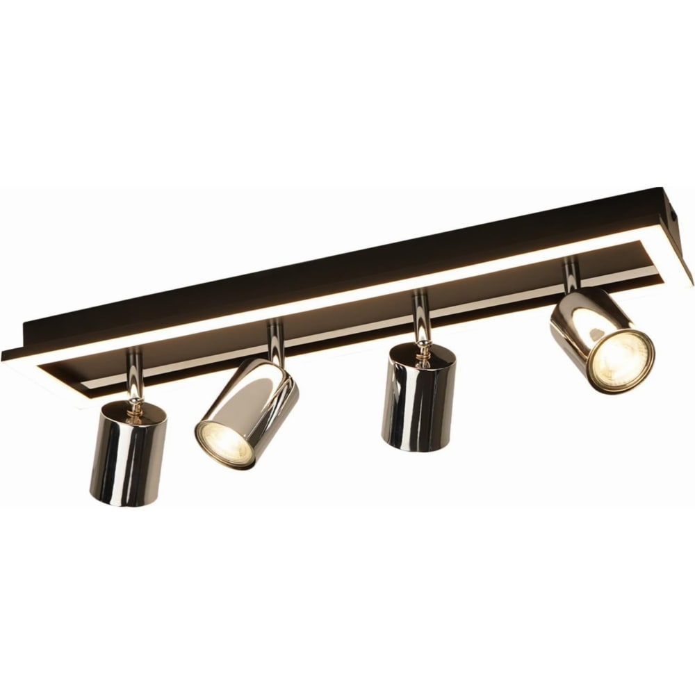 Spot de plafond en fer noir 52x13x15.5cm gu10
