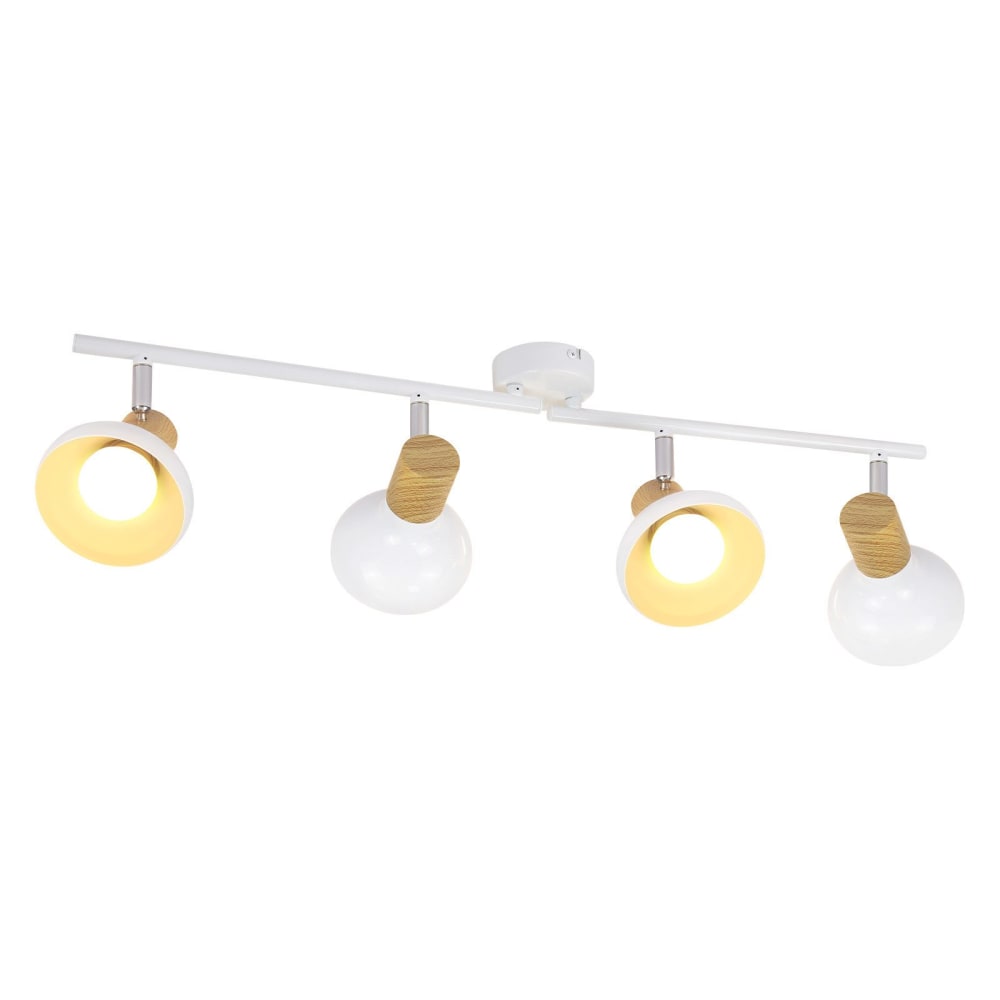 Spot de plafond en fer blanc 70x11x15.5cm e14
