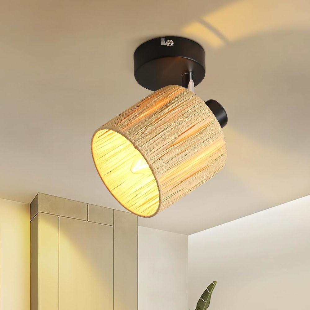 Spot de plafond en fer noir 15x14x16cm e14 — vue 3