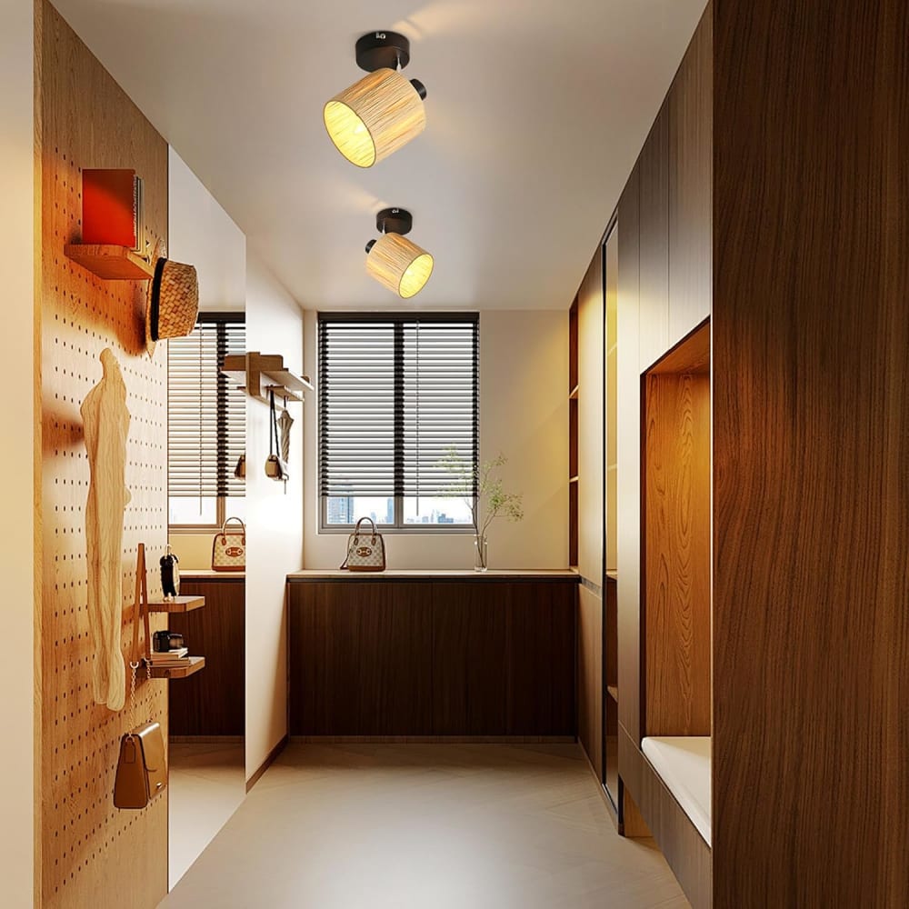 Spot de plafond en fer noir 15x14x16cm e14 — vue 4
