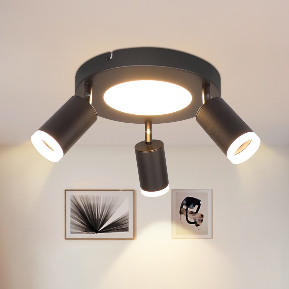 Deckenstrahler Eisen 25x25x16.9cm Schwarz GU10 - Maisons Du Monde